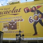 "Mini-anuncio" de 15 metros de altura, en las Ramblas de Barcelona