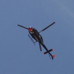 9 junio 2009, El helicóptero de Transit pasándoselo en grande fuera de su ruta habitual.