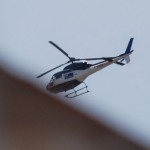 27 junio 2009, Helicóptero azul-blanco reincidente, haciendo ruido de nuevo (es el mismo pesado del día 5 de junio).